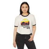 Founder's Day Unisex Cotton Ringer T-Shirt - Vintage Sunset Design