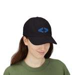 Stylish Classic Dad Cap with Trendy Blue Emblem