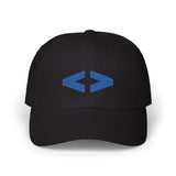 Stylish Classic Dad Cap with Trendy Blue Emblem