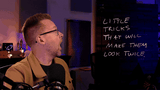 Handwritten Zoom notes animate and blow away